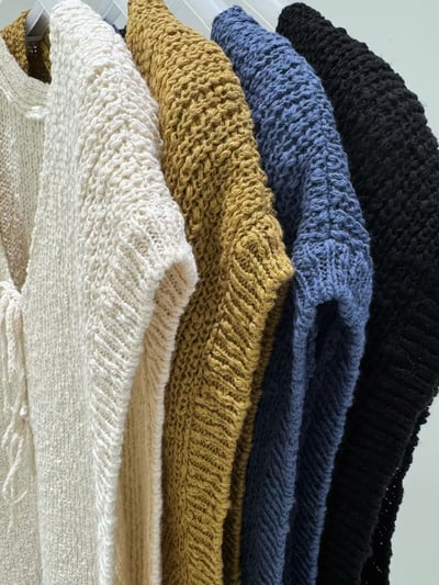 綁帶針織棉背心 26313017