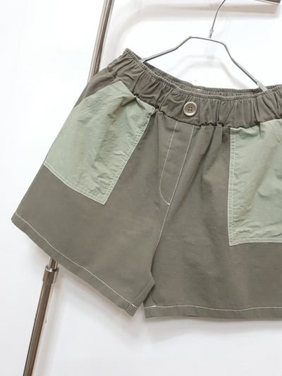 口袋配布短褲 260320064
