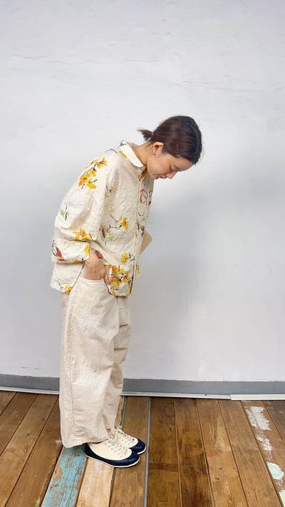 刺繡蒲公英休閒褲 26306072