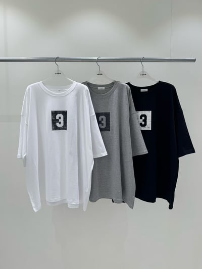 韓-做舊感數字上衣 26818131