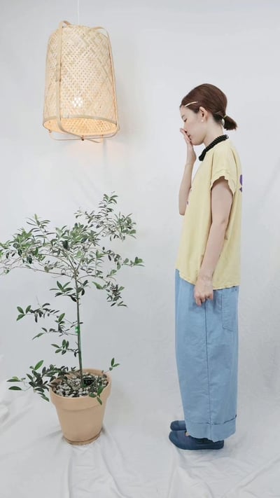 配色星星印花上衣 N-70653