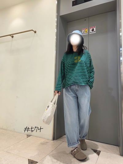 #574壓褶丹寧褲 26310133