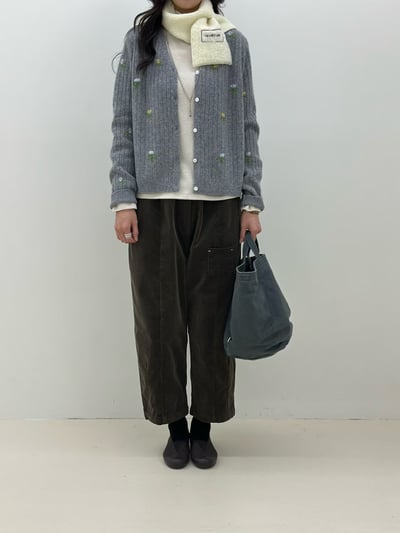 小花羊毛針織外 260107044