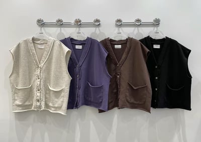 V領開釦背心 Y1026141