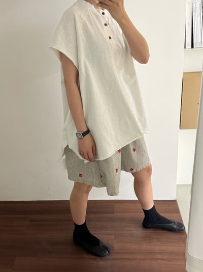 竹節棉釦系上衣 260409093