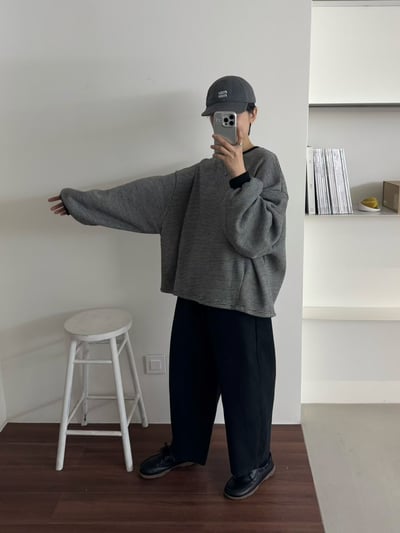 圓領車線上衣 260115161