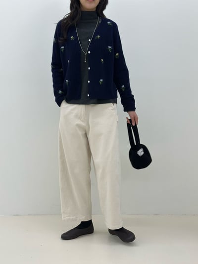 小花羊毛針織外 260107046