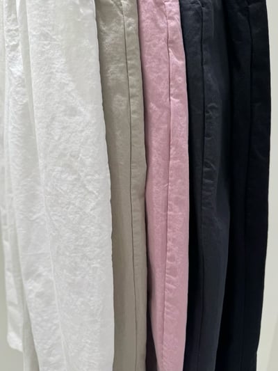 鬆緊腰直筒休閒褲 26313033