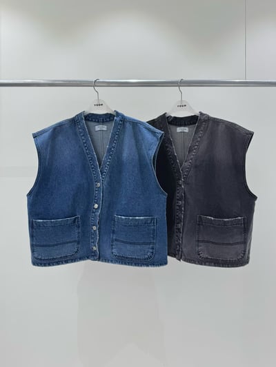 V領牛仔背心 260409101