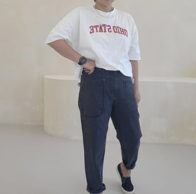 雙口袋丹寧褲 H9696