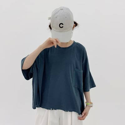 水洗感口袋上衣 S7034