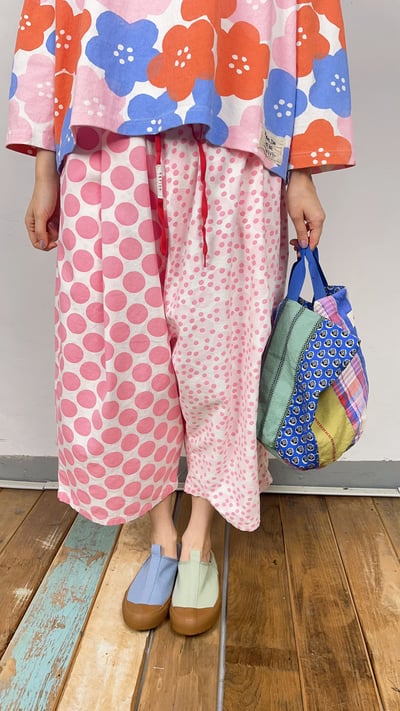 點點撞色褲 26306102