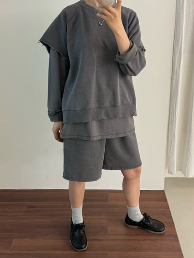 圈棉毛邊上衣 206092