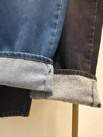 鬆緊腰磨毛牛仔褲 12161510