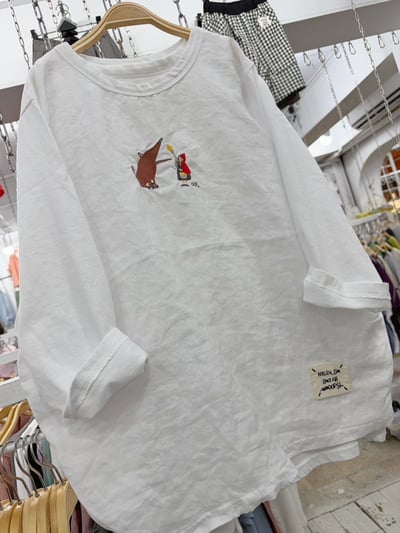 小紅帽大野狼七分袖上衣 S7122