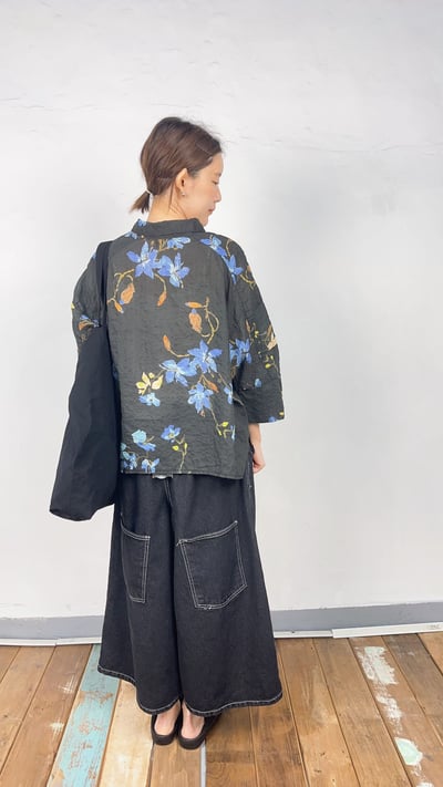 棉麻花朵衫 26306098