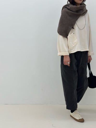 單口袋磨毛上衣 260107064