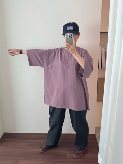 寬鬆感圓領上衣 260409033