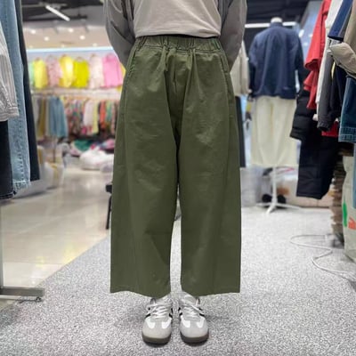 鬆緊腰水洗休閒褲 26310156