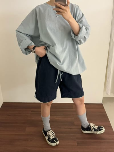 微開岔滾邊休閒褲 26313113