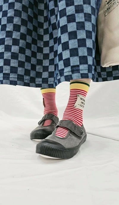 日系復古水洗帆布鞋 FE207011