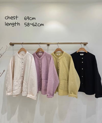 圓領棉麻外 26310046