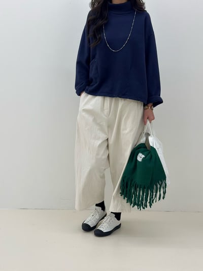 單口袋磨毛上衣 260107063