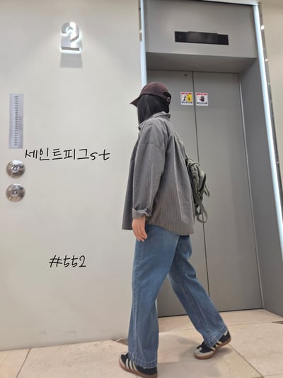 單口袋直條紋衫 26310015