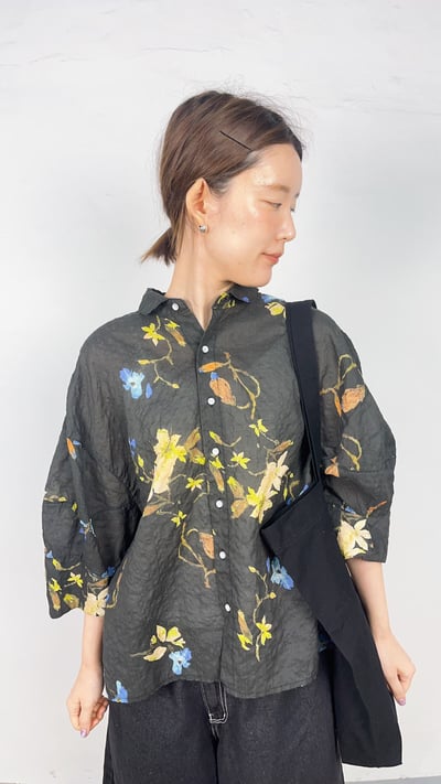 棉麻花朵衫 26306093