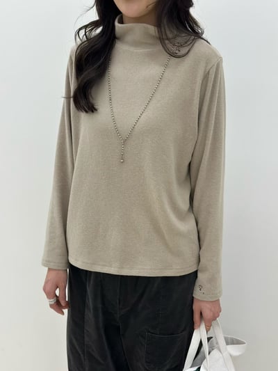 微立領小花刺繡上衣 260107035