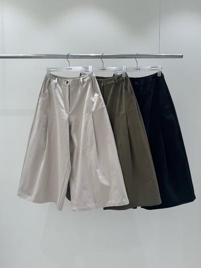 壓摺寬鬆質感褲 260127021