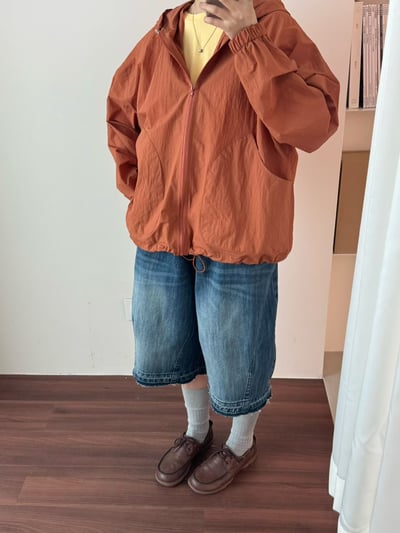 連帽抽繩防曬外 260409016