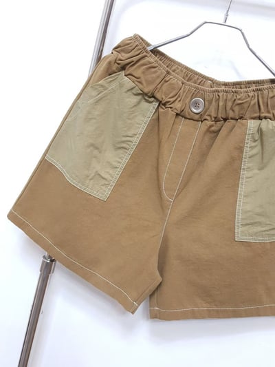 口袋配布短褲 260320065