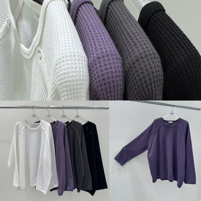 華夫格圓領上衣 260115082