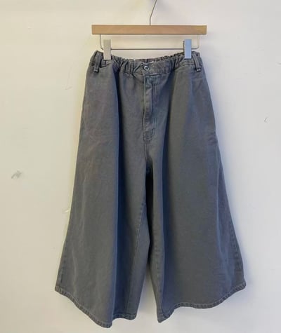 鬆緊腰寬鬆丹寧褲 263061410