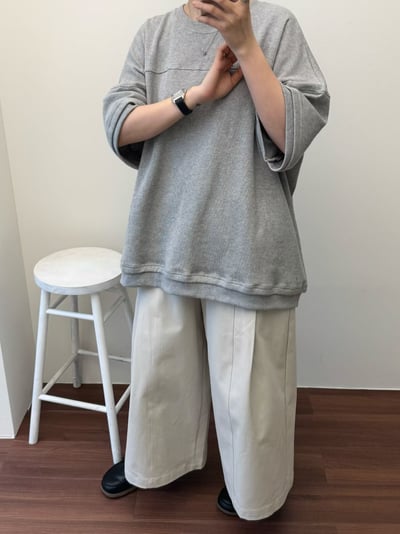 捲捲邊水洗上衣 260127032