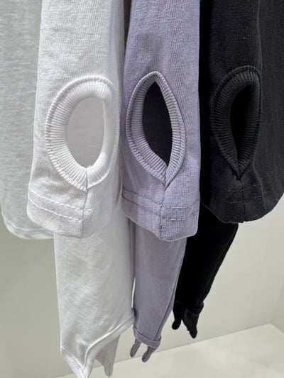 圓領袖子洞洞設計上衣 26226026