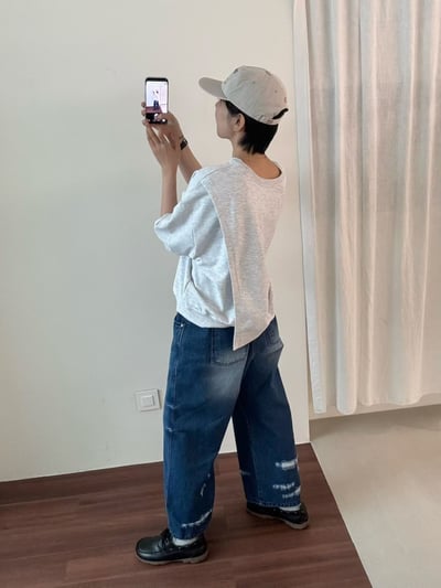 圓領設計款上衣 26226033