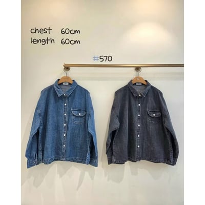 單口袋牛仔衫 26310104