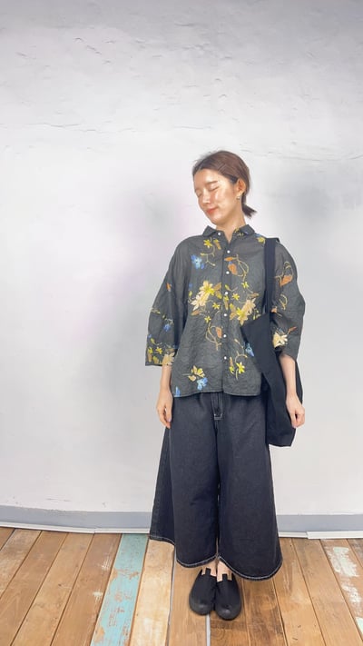 棉麻花朵衫 26306096