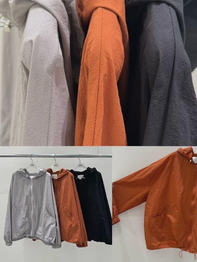 連帽抽繩防曬外 260409018