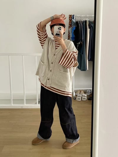 V領開釦背心 Y1026149