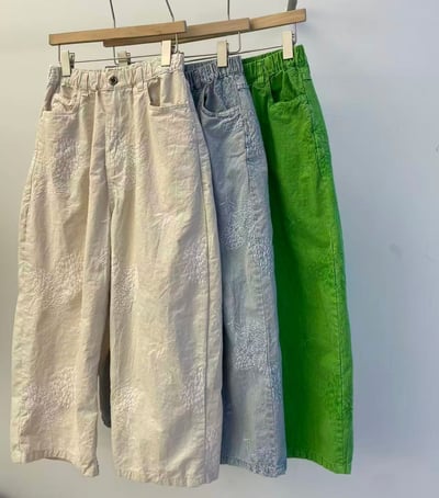 刺繡蒲公英休閒褲 26306076