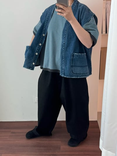 V領牛仔背心 260409103