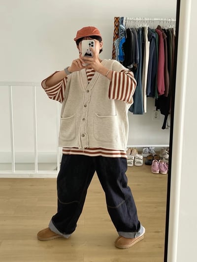 V領開釦背心 Y10261412