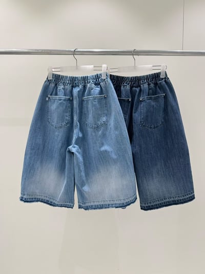 磨白毛邊丹寧褲 26313056