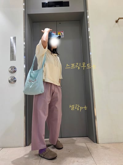 鬆緊腰水洗休閒褲 26310154