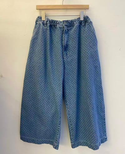 點點丹寧寬褲 26306042