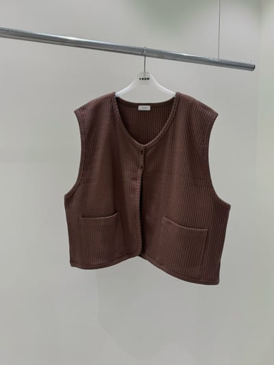 坑條口袋背心 260127098