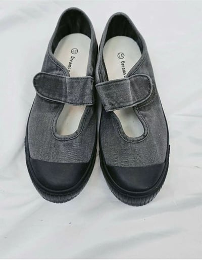 日系復古水洗帆布鞋 FE207014